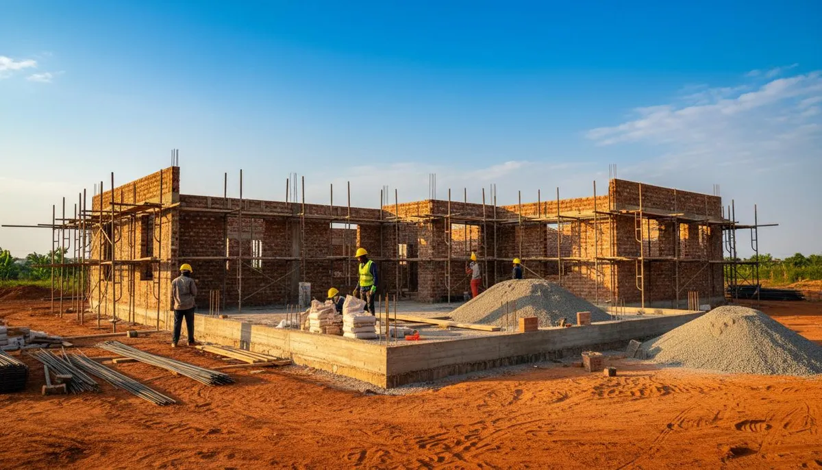 Construction de maison moderne au Cameroun